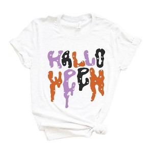 Simply Sage Market Women's Dripping Halloween Stars Short Sleeve Graphic Tee - 1 of 4