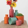 Sullivans Set of 3 Floral Relief Vase Bottles 10"H, 7.5"H & 5.5"H Multicolor - 3 of 4