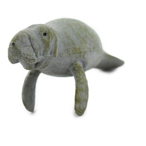 Collectible Wildlife Gifts | Manatee, Sea Cow, Dugongs, Museum Quality, Hand Painted,  Realistic Rubber Mammal, Model, Gift,   3 1/2"   CH0295 BB128 - 1 of 4