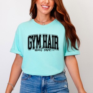 Simply Sage Market Gym Hair Varsity Garment Dyed Tee - 1 of 4