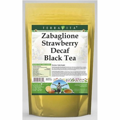 TerraVita Zabaglione Strawberry Decaf Black Tea (50 tea bags, ZIN: 535917, 3-Pack)