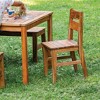 Guidecraft Acadia Kids Outdoor Chairs Set of 2: Kids Wooden Chair w/ 14 in Seat Height | Montessori Furniture for Outdoor Classroom, Backyard, Patio - 4 of 4
