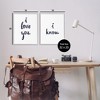 Stupell Industries Glam I Love You Phrase, 16" x 20" - 3 of 4