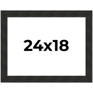 PosterPalooza | Contemporary Black Picture Frame - UV Acrylic, Backing Board, Hanging Hardware Included - 1 of 4
