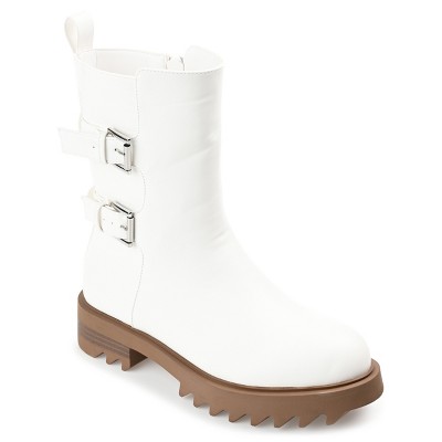 Journee Collection Womens Yasmine Almond Toe Block Heel High Ankle Booties