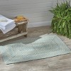 Park Designs Cozy Cottage Braided Blue Rectangle Indoor Rug 27" x 45" - 2 of 4