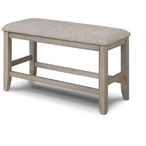 TiramisuBest Gold Bedroom Bench - Champagne Solid Wood & MDF Entryway, 54x18x19 Inches - 1 of 4
