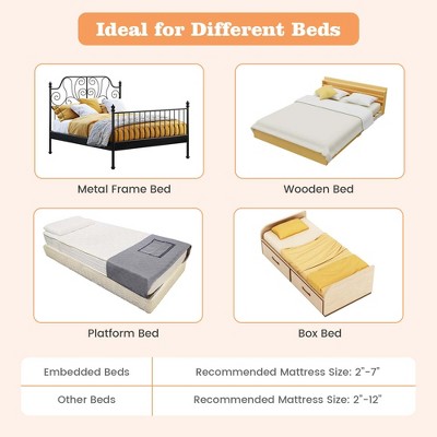White Foldable Toddler Bed Rail with Adjustable Safety Strap