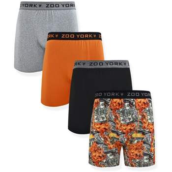 Zoo York Men's 4-Pack 360 Stretch Boxer Briefs - Printed & Solid Color Premium Underwear for Men