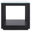 Benecarlo Wood And Glass Top Accent Table - SFV2158B - Black/Clear - Safavieh Couture - 4 of 4