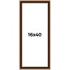 PosterPalooza | Panoramic Weathered Gold Picture Frame - UV Acrylic, Foam Board Backing, Hanging Hardware - 2 of 4
