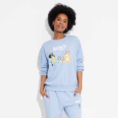 Women's Bluey Graphic Sweatshirt - Blue M