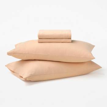 Standard Jersey Pillowcase Set Melon - Tuft & Needle : Target