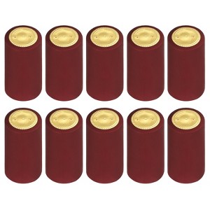 Unique Bargains  Waterproof Heat Shrink Wine Bottle Caps for Wine and Beer Bottles 100 Pcs - 1 of 4
