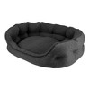 Arlee Home & Pet Cozy Orthopedic Eco-Friendly Durable Dog Bolster Bed - Black - L - 3 of 4