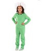 HalloweenCostumes.com Kid's Puffball Dandelion Halloween Costume | Cute Green Flower Plant Jumpsuit with Headpiece - 3 of 3