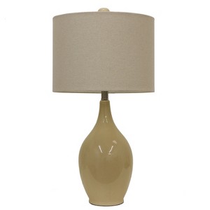 Anabelle Ceramic Table Lamp Caramel (Lamp Only) - Decor Therapy