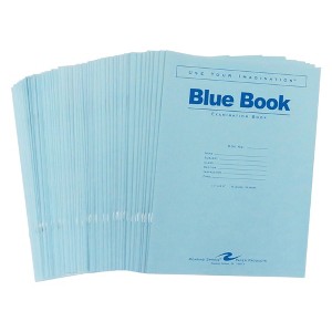 Roaring Spring Exam Books, 11" x 8.5" with Various Sheet Counts, Wide Ruled with Margin, Proudly Made in the USA! - 1 of 1