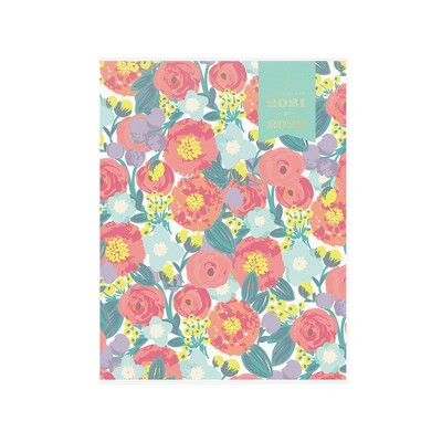 2021-22 Academic Planner 8.5"x11" Clear Flexible Stapled Monthly Floral Sketch - Day Designer
