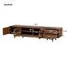 78.7" Fluted Glass Door TV Stand for 85 Inch TV, Mid-Century Modern Media Console with Drawers for Living Room-3irtyhousy - 4 of 4