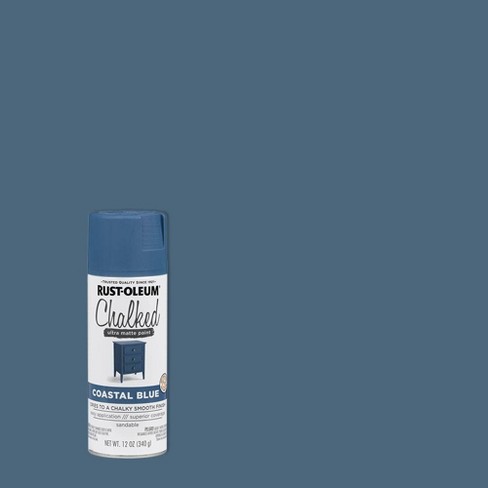 Rust-Oleum 329207 Chalked Ultra Matte Paint, 30 oz, Coastal Blue