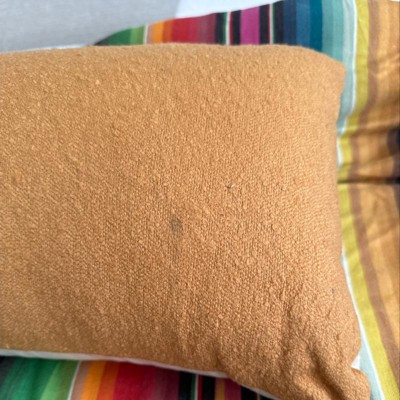 Woven Jacquard Lumbar Throw Pillow With Tassels Khaki - Threshold™ : Target