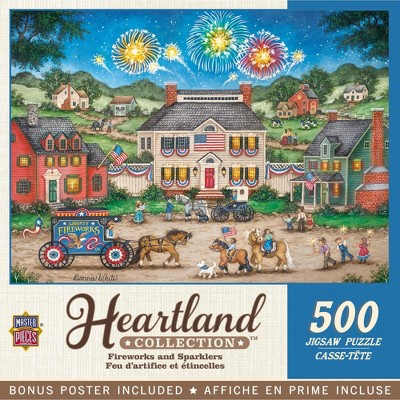MasterPieces 500 Piece Jigsaw Puzzle - Fireworks and Sparklers - 15"x21"