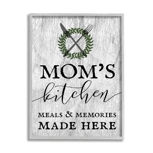Stupell Industries Mom's Kitchen Meals and Memories Black Framed Giclee Art - 1 of 4