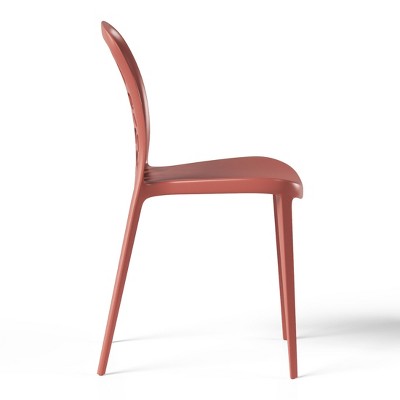 WestinTrends Playa Outdoor Modern Stackable Patio Dining Chairs (Set of 2)