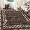 Acekool Washable Scalloped Area Rug Non Slip Low Pile Modern Border Carpet for Living Room Bedroom Dining Room Nursery Home Office - 4 of 4