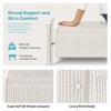 Pinmoco 44" Corduroy Storage Ottoman Bench, Upholstered Bench for Entryway Bedroom and Living Room with Storage - 3 of 4
