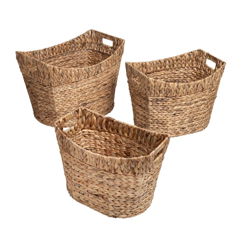 Honey-Can-Do 3pc L Nesting Natural Baskets, 4 of 9