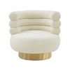 TOV Furniture Naomi Faux Shearling Swivel Chair - 3 of 4