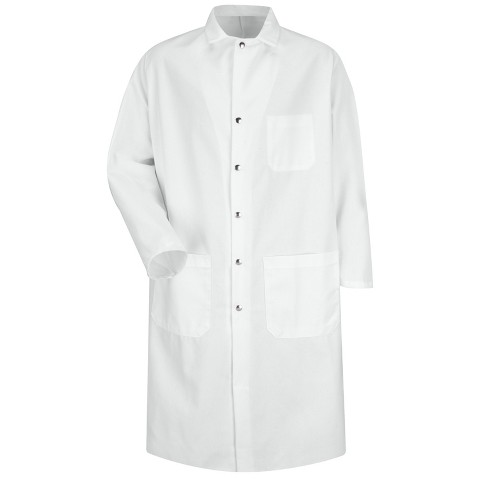 Red Kap Full CutButcher Coat, White - M