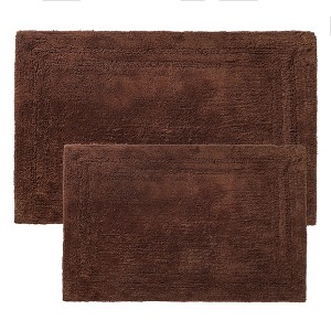 Non-Slip Machine Washable Solid Cotton 2 Piece Bathroom Rug Set by Blue Nile Mills - 1 of 4