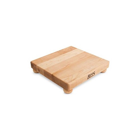 John Boos 12 Inch Wide 1 5 Inch Thick Flat Carving Cutting Board With Bottom Feet 12 X 12 X 1 5 Inches Maple Wood Target