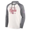 MLB Cincinnati Reds Men's White Long Sleeve Lightweight Bi-Blend Hooded Sweatshirt - 2 of 3