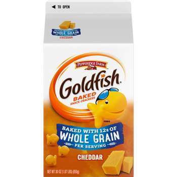 Pepperidge Farm Goldfish Baked with Whole Grain Cheddar Crackers - 30oz Carton