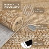 coucheta Multi-size Washable Area Rug, Low Pile Non Slip Modern Imitation Print Distressed Foldable Indoor Carpet, for Living Room Bedroom, Dining - 4 of 4