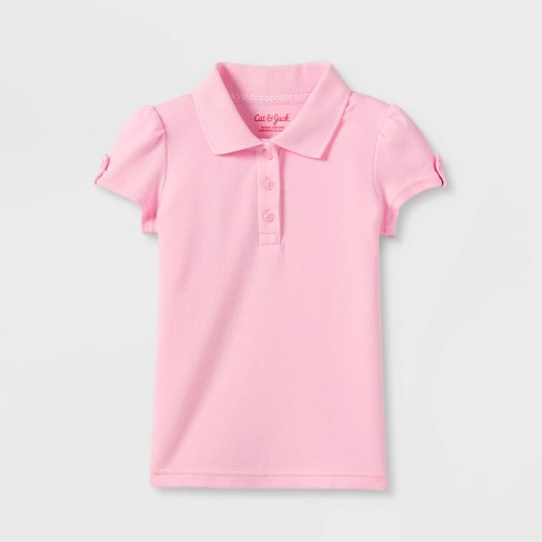 Toddler pink polo on sale shirt