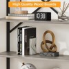 81" Rustic 5-Tier Bookshelf - Metal Frame w/ Storage Drawer, Open Shelf Bookcase for Living Room, Office, Bedroom - 4 of 4