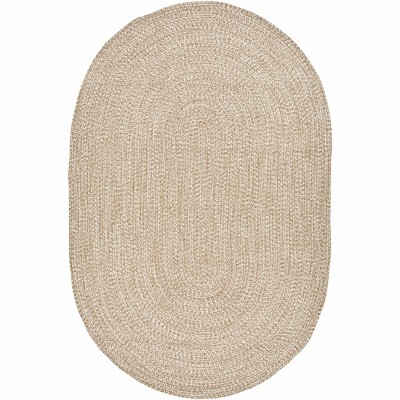 Hauteloom Cream Braided Faux Jute Rug