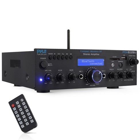 Pyle PDA6BU Bluetooth Stereo Amplifier popular Receiver, FM Radio/USB/SD memory