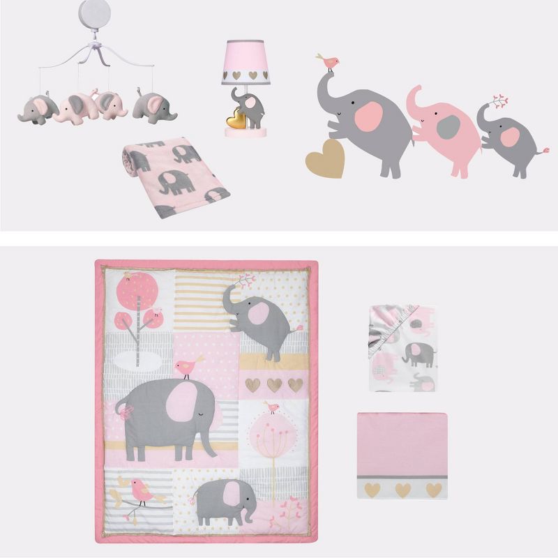Bedtime Originals Soft Plush Baby Blanket - Eloise Elephant, 4 of 5