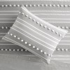 Gracie Mills Dorian Striped Poly Clipped Jacquard Duvet Cover Set - 3 of 4
