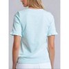Ruffle Sleeve Stripe Top - 3 of 3