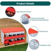 Chicken Nesting Box, Metal Nesting Boxes for Chickens, Galvanized Steel Chicken Laying Boxes, Roll Away Egg Collection with Lid Cover, Easy to Clean - 3 of 4