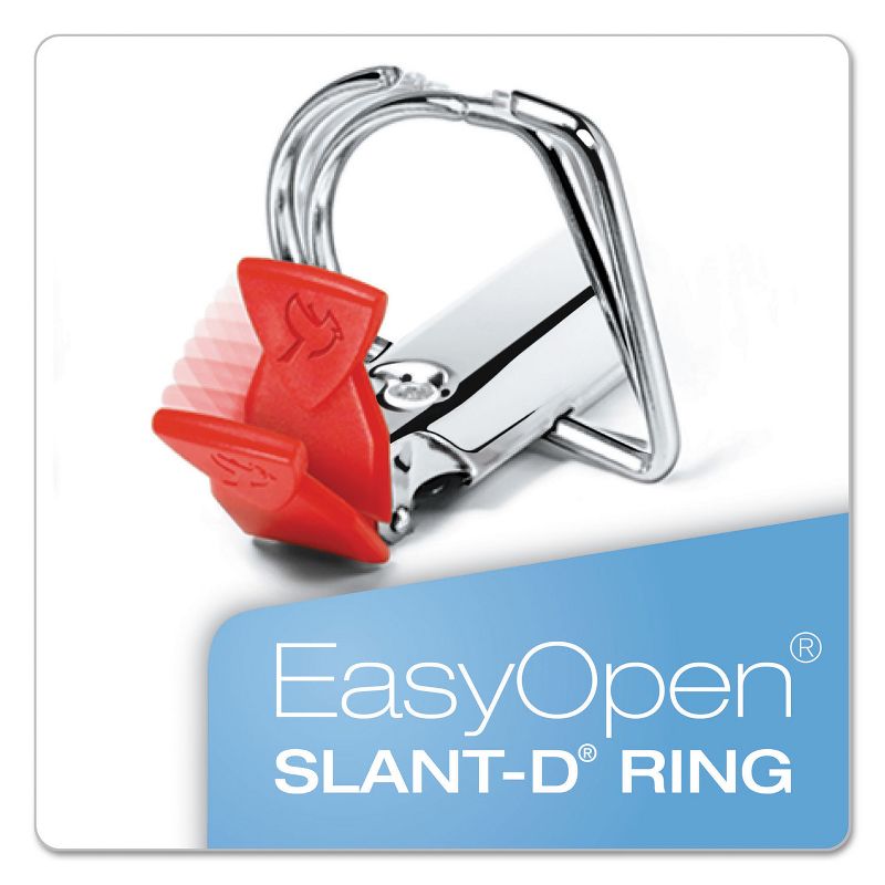 Cardinal FreeStand Easy Open Locking Slant-D Ring Binder 4" Cap 11 x 8 1/2 White 43140CB, 3 of 8