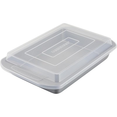 Nonstick Bakeware Baking Pan / Nonstick Cake Pan, Rectangle - 9 Inch x 13 Inch, Gray