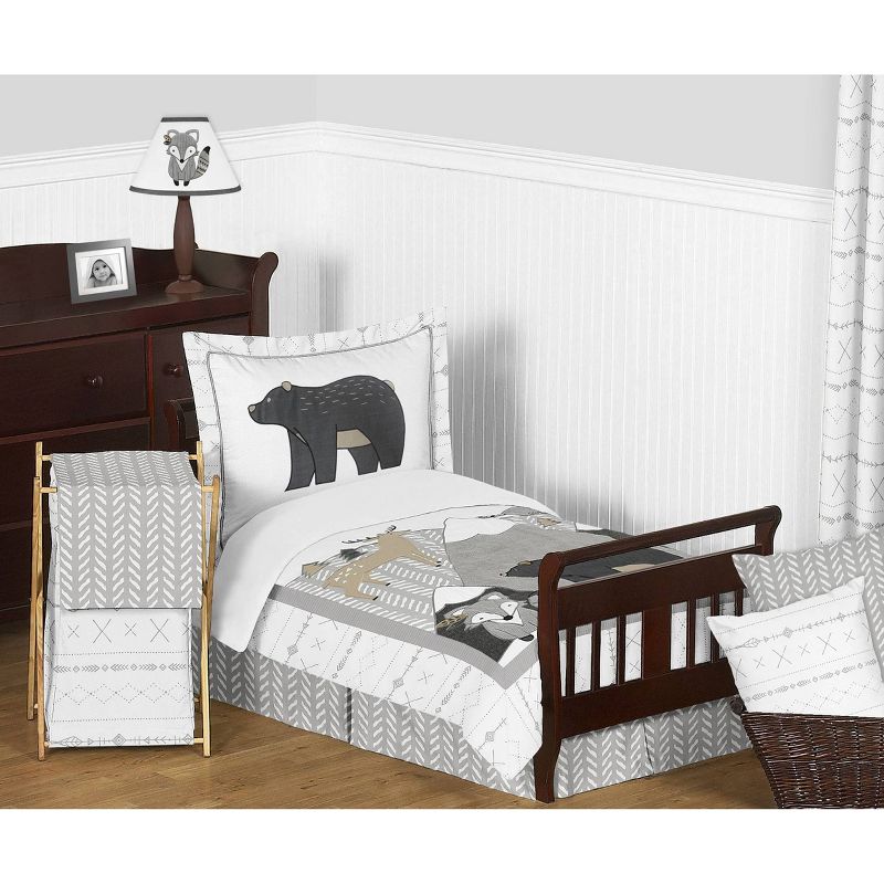 5pc Woodland Friends Toddler Kids&#39; Bedding Set - Sweet Jojo Designs, 1 of 7